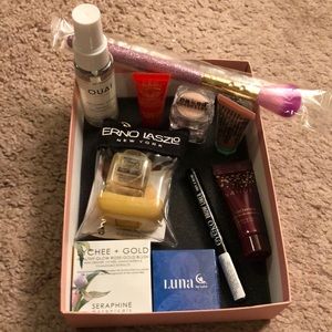 Mix of unused Birchbox samples.